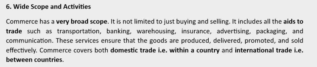 FEATURES OF COMMERCE