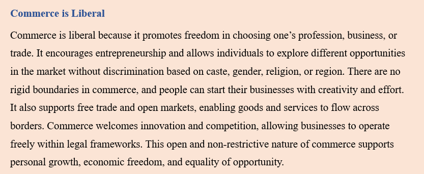 NATURE OF COMMERCE