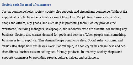 Correlation between Commerce and Social Studies
