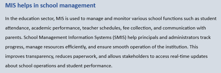 Relationship of Management Information System and Commerce