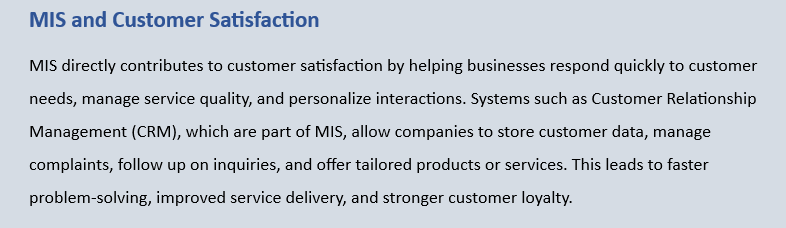 Relationship of Management Information System and Commerce
