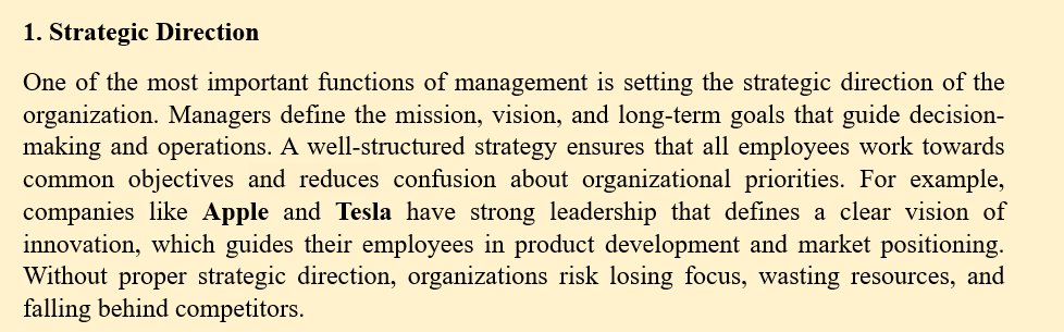 HOW DOES MANAGEMENT AFFECT AN ORGANISATION PERFORMANCE