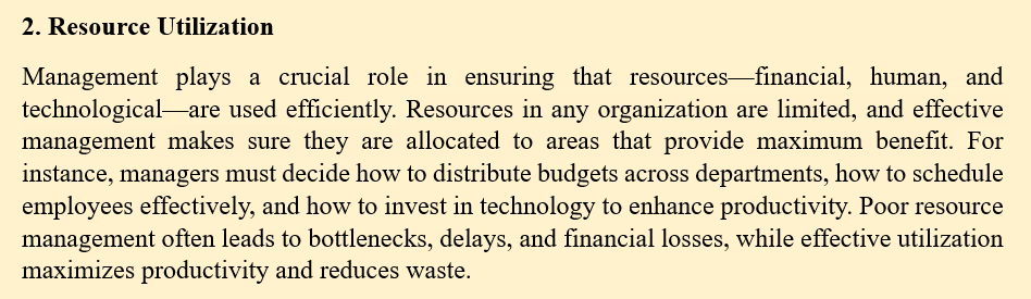 HOW DOES MANAGEMENT AFFECT AN ORGANISATION PERFORMANCE