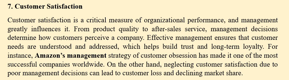 HOW DOES MANAGEMENT AFFECT AN ORGANISATION PERFORMANCE