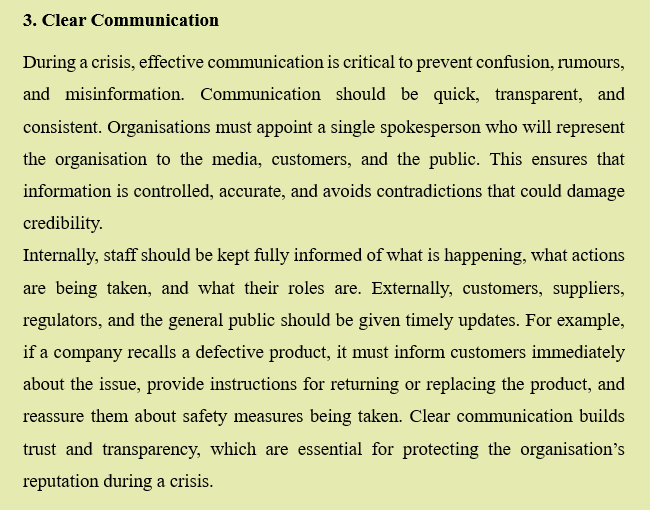 HOW TO HANDLE A CRISIS IN AN ORGANISATION - EFFECTIVE CRISIS MANAGEMENT