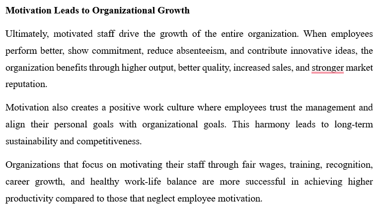 HOW STAFF MOTIVATION AFFECTS PRODUCTIVITY - 10 KEY WAYS